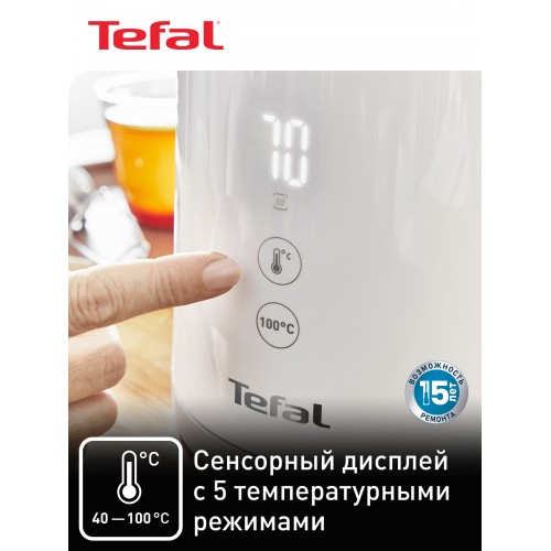 Электрочайник Tefal Sense KO693110 (белый) 1