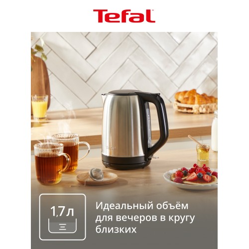 Электрочайник Tefal Subito KO5S0DE0 (серебристый/черный) 2