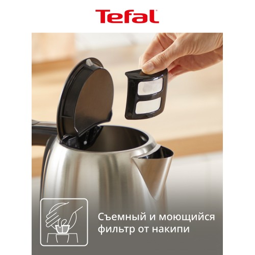 Электрочайник Tefal Subito KO5S0DE0 (серебристый/черный) 4