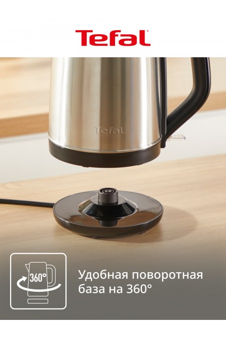 Электрочайник Tefal Subito KO5S0DE0 (серебристый/черный) 7