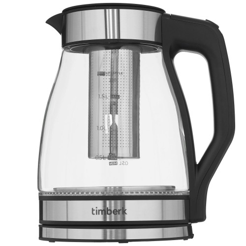 Электрочайник Timberk T-EK27G02 (черный/серебристый) 