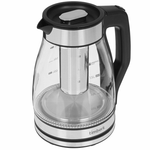 Электрочайник Timberk T-EK27G02 (черный/серебристый) 2