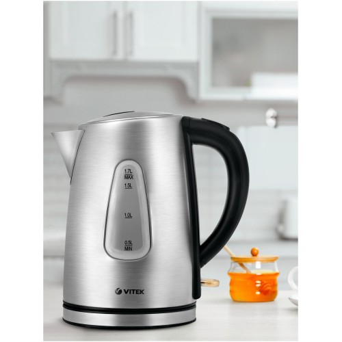 Электрочайник Vitek VT-7007 (серебристый) 4