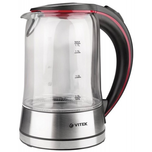 Электрочайник Vitek VT-7009 (серебристый/черный) 1