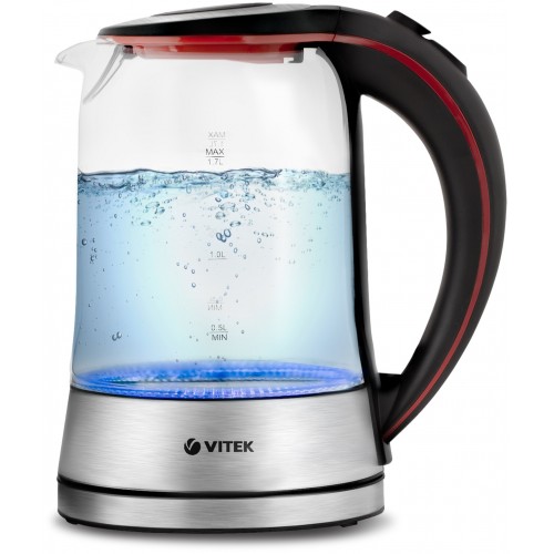 Электрочайник Vitek VT-7009 (серебристый/черный) 3
