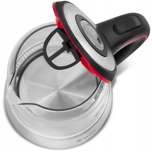 Электрочайник Vitek VT-7009 (серебристый/черный) 5