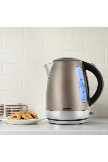 Электрочайник Vitek VT-7025 ST (стальной) 3
