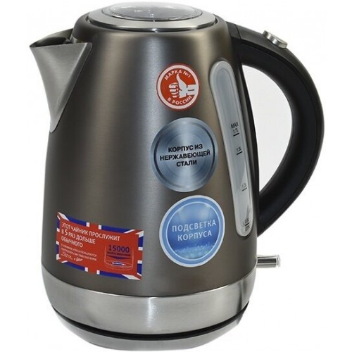 Электрочайник Vitek VT-7025 ST (стальной) 6