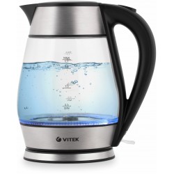 Электрочайник Vitek VT-7037 (серебристый/черный)