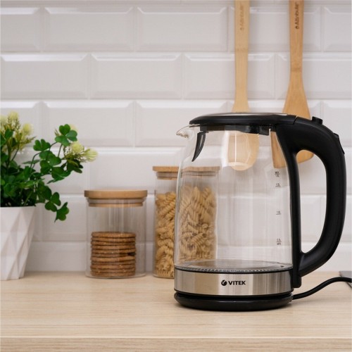 Электрочайник Vitek VT-7095 (черный/серебристый) 4