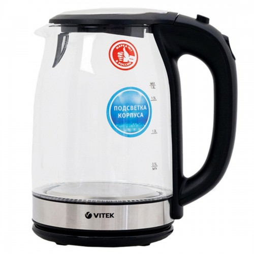 Электрочайник Vitek VT-7095 (черный/серебристый) 8