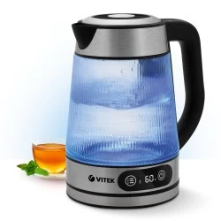 Электрочайник Vitek VT-8825 (серебристый/черный)