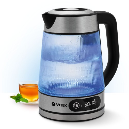 Электрочайник Vitek VT-8825 (серебристый/черный) 