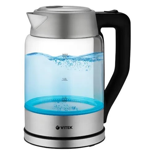 Электрочайник Vitek VT-8825 (серебристый/черный) 8
