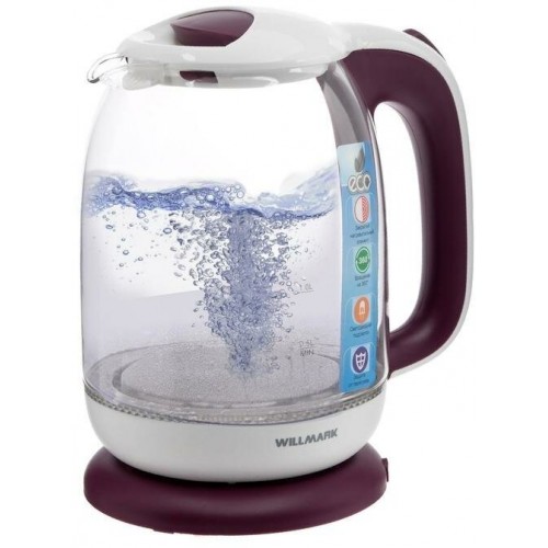 Электрочайник Willmark WEK-1704G (белый/фиолетовый) 7