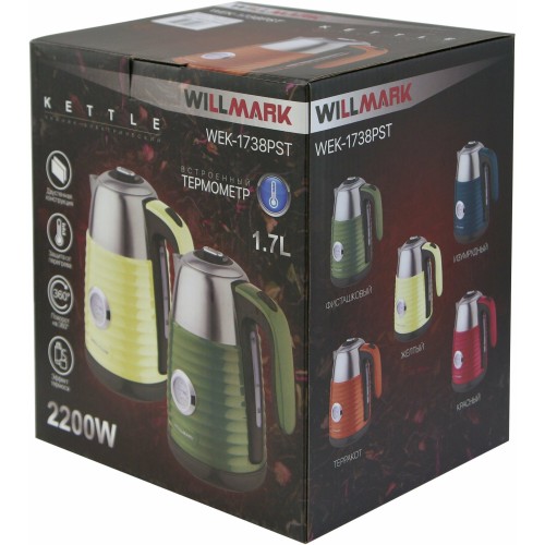 Электрочайник Willmark WEK-1738PST (красный) 4