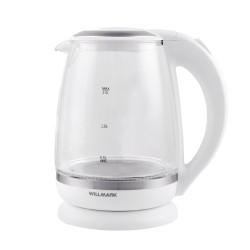 Электрочайник Willmark WEK-2005G (белый/серебристый)