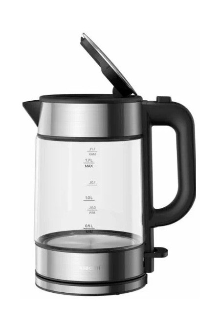 Электрочайник Xiaomi Electric Glass Kettle (MJDSH05FD) (серебристый/черный) 1