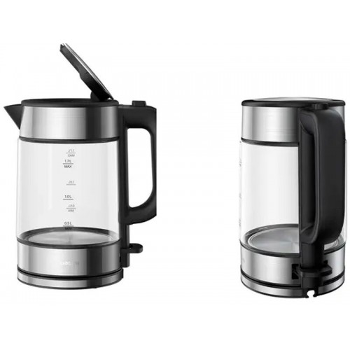 Электрочайник Xiaomi Electric Glass Kettle RU (BHR7490RU) (черный/серебристый) 1