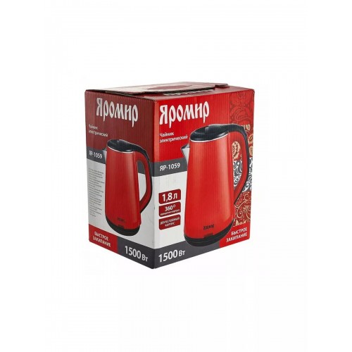 Электрочайник Яромир ЯР-1059 (красный) 1