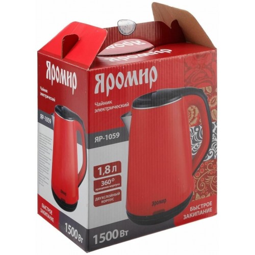 Электрочайник Яромир ЯР-1059 (красный) 9