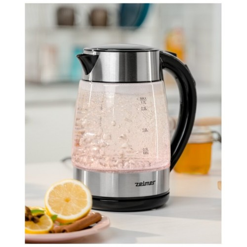 Электрочайник Zelmer ZCK8026 (серебристый/черный) 4