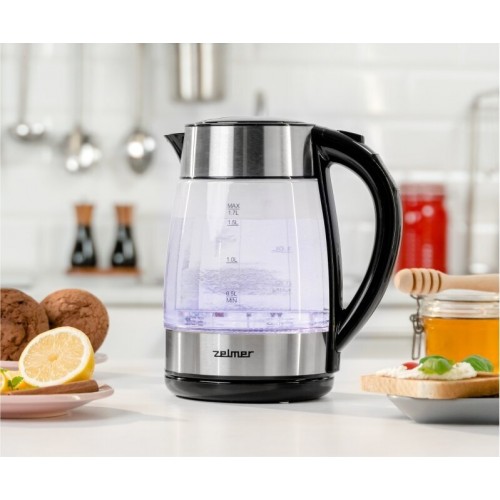 Электрочайник Zelmer ZCK8026 (серебристый/черный) 5