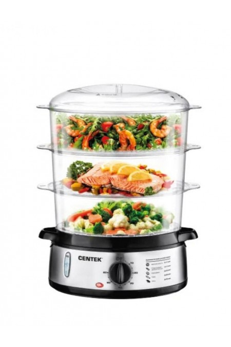 Пароварка CENTEK CT-1457 (серебристый) 