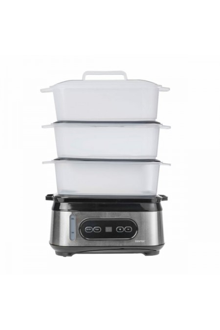 Пароварка CENTEK CT-1459 (серебристый/черный/белый) 