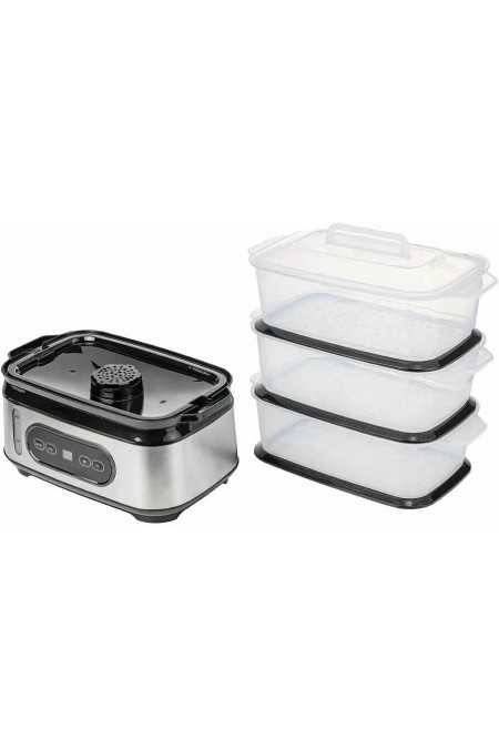 Пароварка CENTEK CT-1459 (серебристый/черный/белый) 6