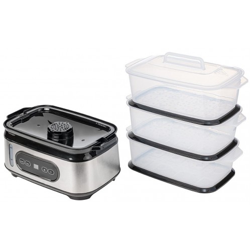 Пароварка CENTEK CT-1459 (серебристый/черный/белый) 2