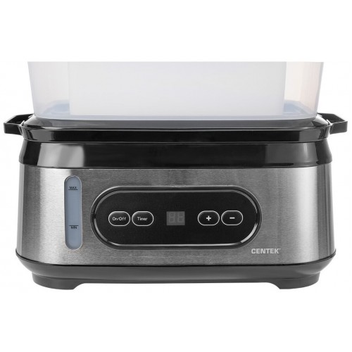 Пароварка CENTEK CT-1459 (серебристый/черный/белый) 3