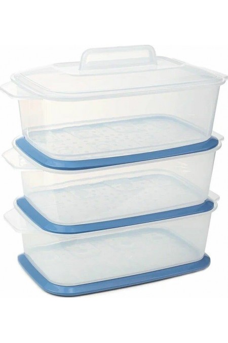 Пароварка CENTEK CT-1462 (белый/голубой) 1