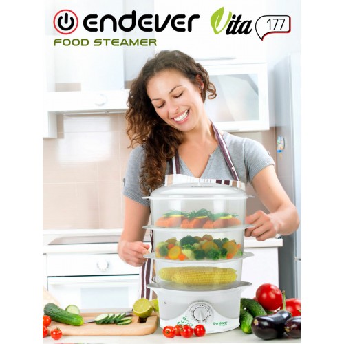 Пароварка CENTEK CT-1462 (белый/голубой) 1