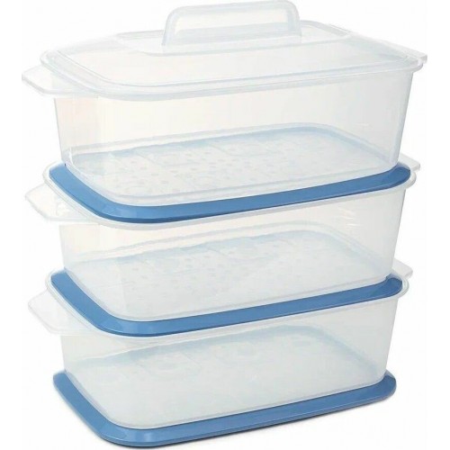 Пароварка CENTEK CT-1462 (белый/голубой) 7