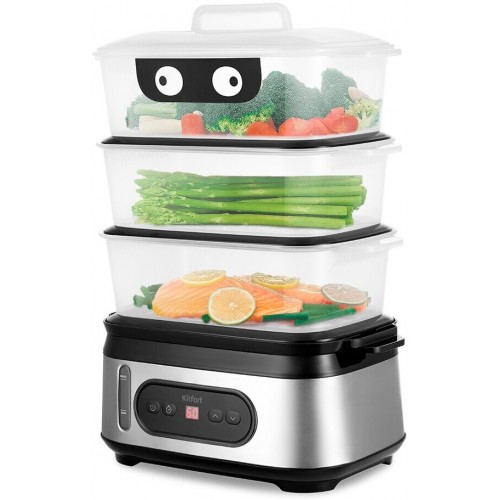 Пароварка Kitfort КТ-4082 (серебристый) 