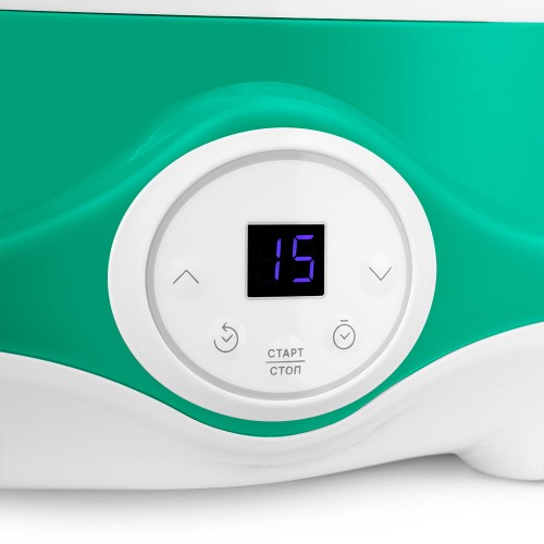 Пароварка Kitfort КТ-6454 (белый/зеленый) 5