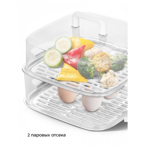 Пароварка Kitfort КТ-6467 (белый) 3