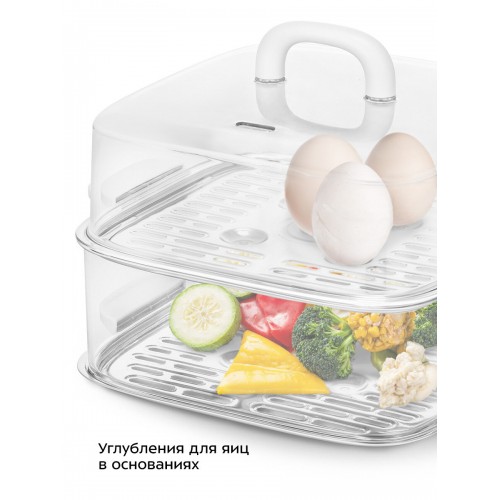 Пароварка Kitfort КТ-6484 (белый) 6