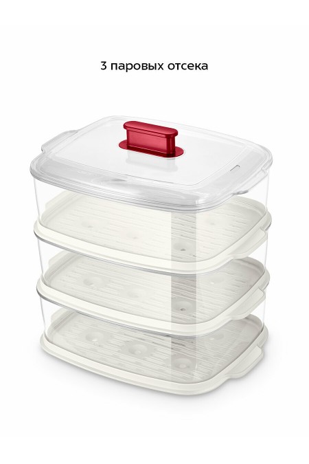 Пароварка Kitfort КТ-6830 (белый) 