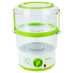 Пароварка Sakura SA-7213 (белый/зеленый)