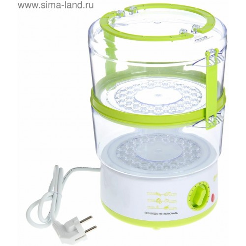 Пароварка Sakura SA-7213 (белый/зеленый) 5