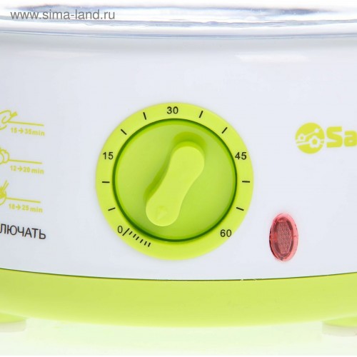 Пароварка Sakura SA-7213 (белый/зеленый) 6