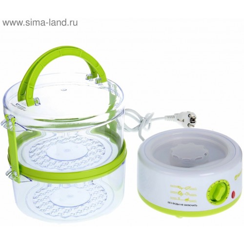 Пароварка Sakura SA-7213 (белый/зеленый) 7