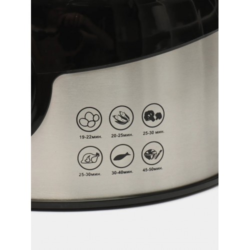 Пароварка Sakura SA-7215 (нержавеющая сталь/черный) 3