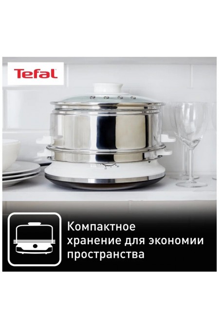 Пароварка Tefal Convenient VC145130 (белый/серебристый) 1
