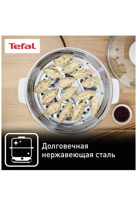 Пароварка Tefal Convenient VC145130 (белый/серебристый) 3