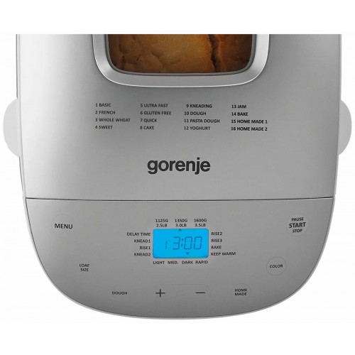 Хлебопечка Gorenje BM1600WG (белый/серебристый) 2