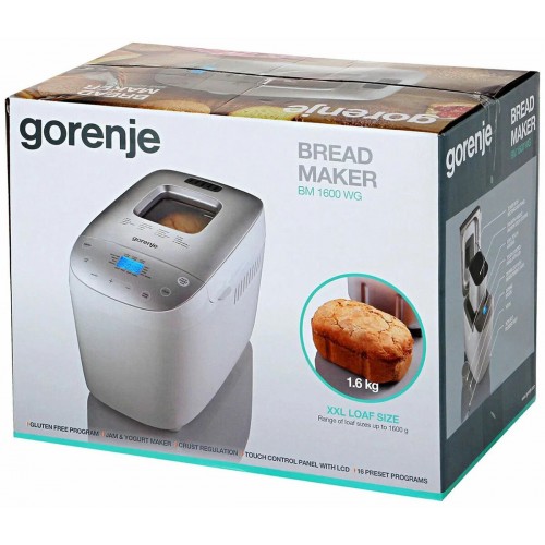 Хлебопечка Gorenje BM1600WG (белый/серебристый) 4