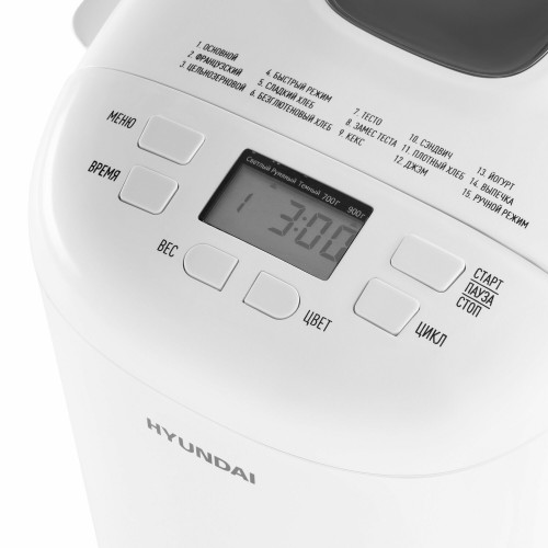 Хлебопечка HYUNDAI HYBM-M0714 (белый) 5